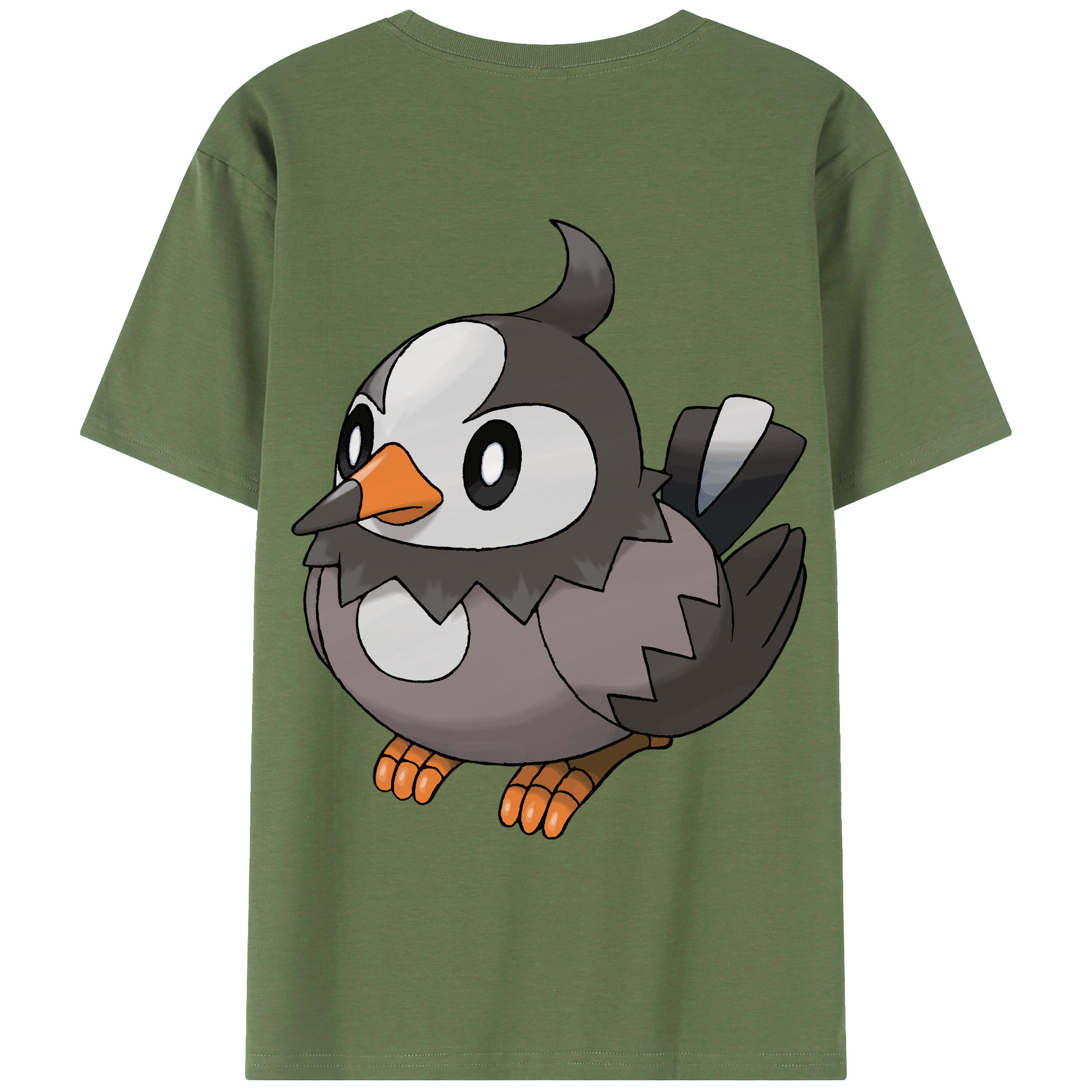 （画像用） ポケットモンスター Pokémon 綿100％ メンズ半袖Tシャツ（バックプリント） 通気性